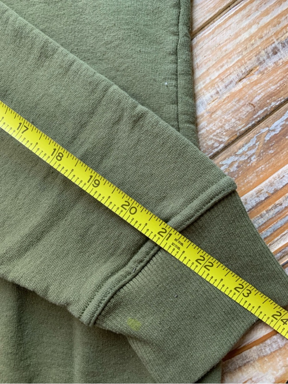 Champion Unisex Olive Green Powerblend Crewneck Sweatshirt - Size S - Picture 6 of 11